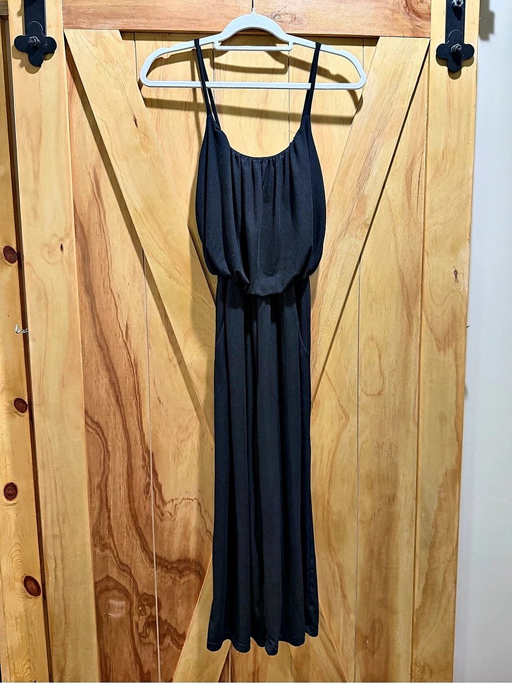 Gilli Black Sleeveless Blouson Jumpsuit Like New